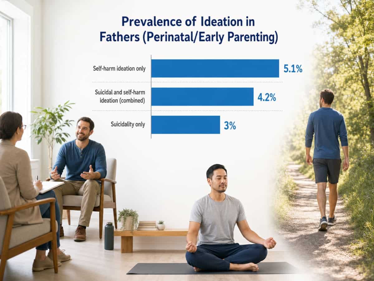 Chart showing Prevalence of Ideation in Fathers (Perinatal/Early Parenting)