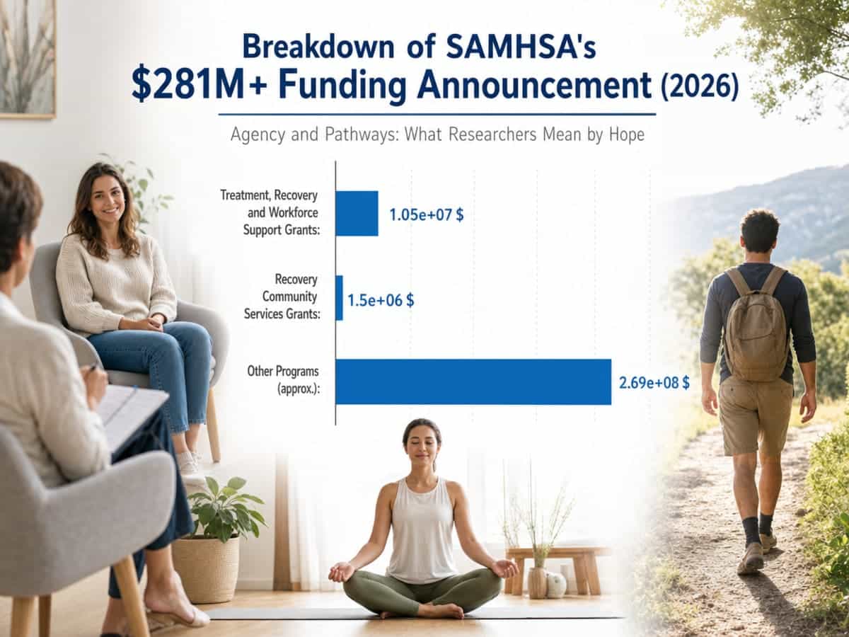 Chart showing Breakdown of SAMHSA's $281M+ Funding Announcement (2026)